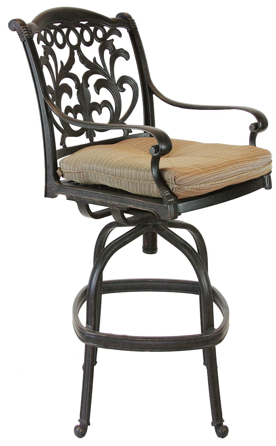 5-Piece Outdoor Party Bar Set with Swivel Stools