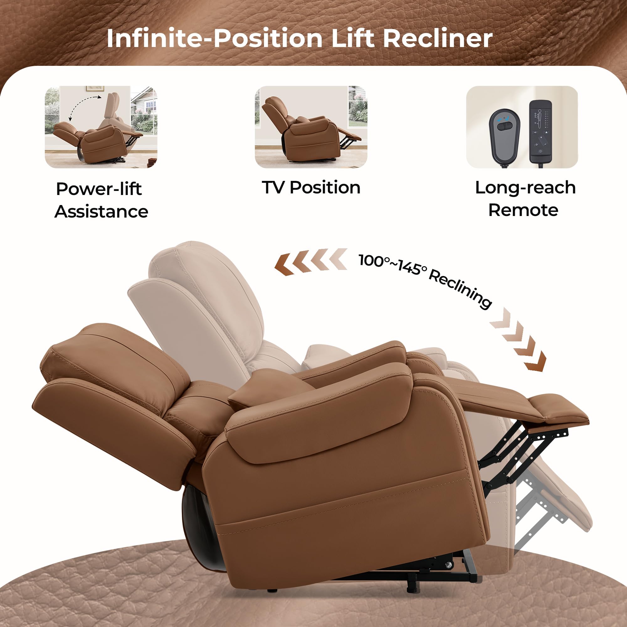 Power Lift Recliner Chair with Heat and Massage