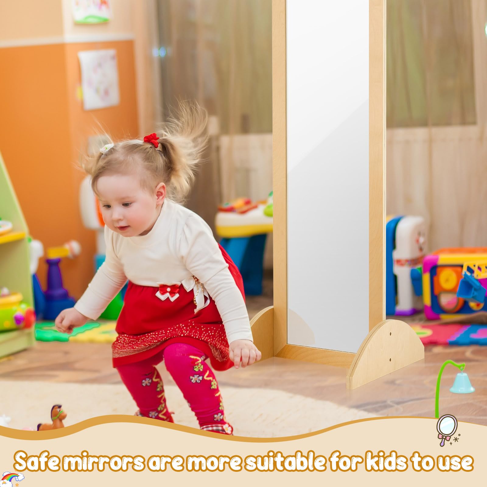 Double Sided Toddler Montessori Mirror