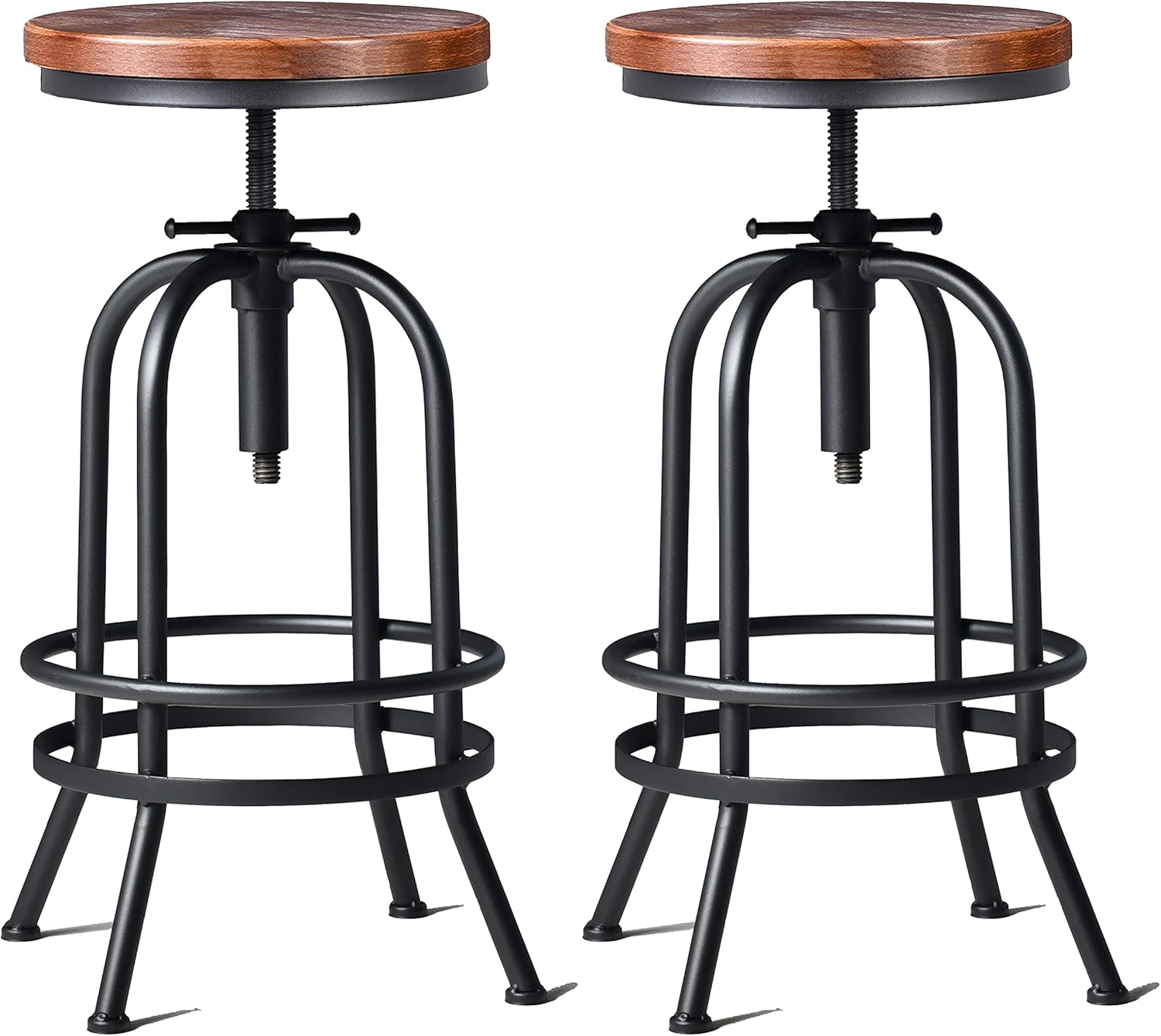 Adjustable Swivel Bar Stool Set of 2