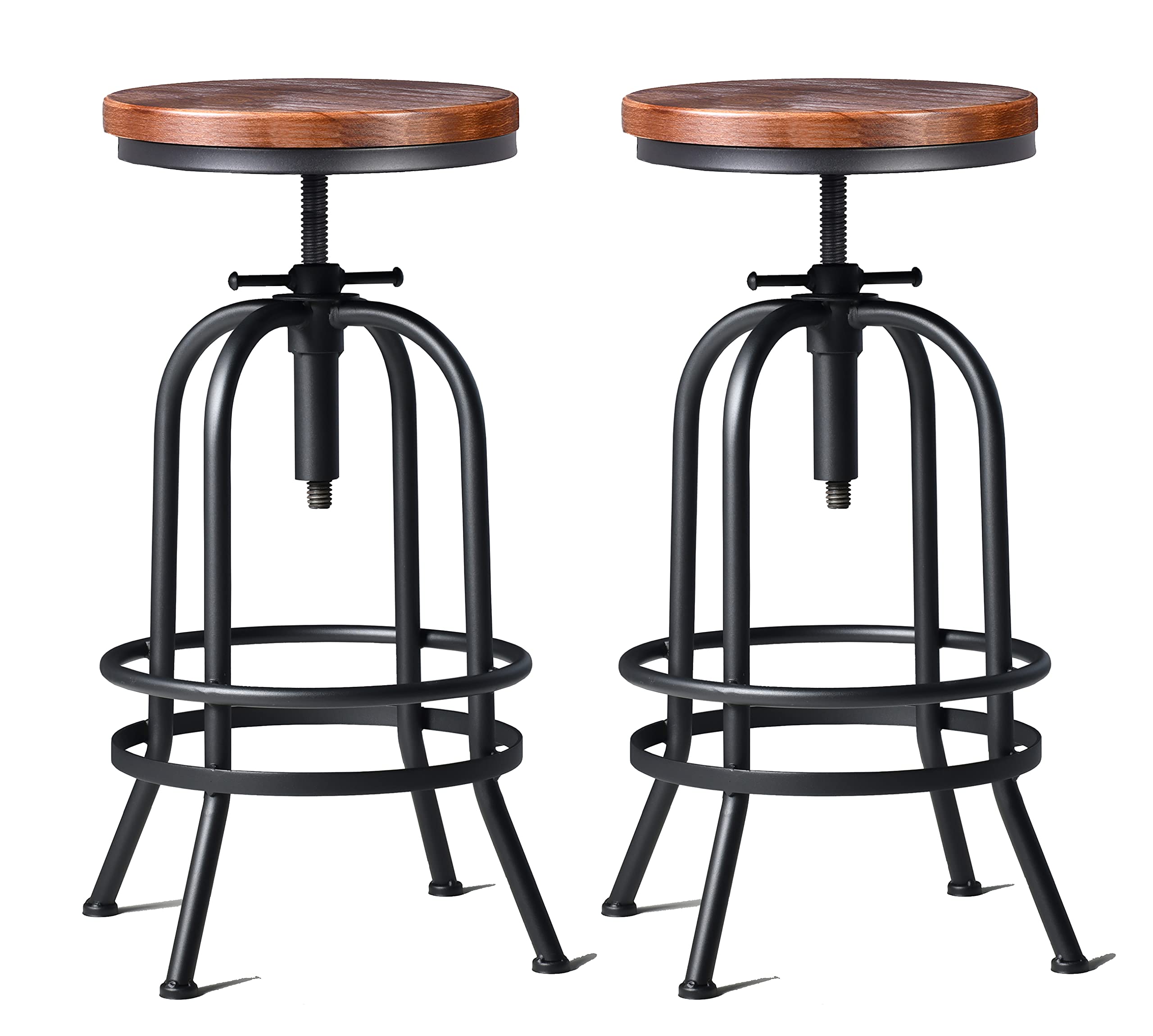 Adjustable Swivel Bar Stool Set of 2
