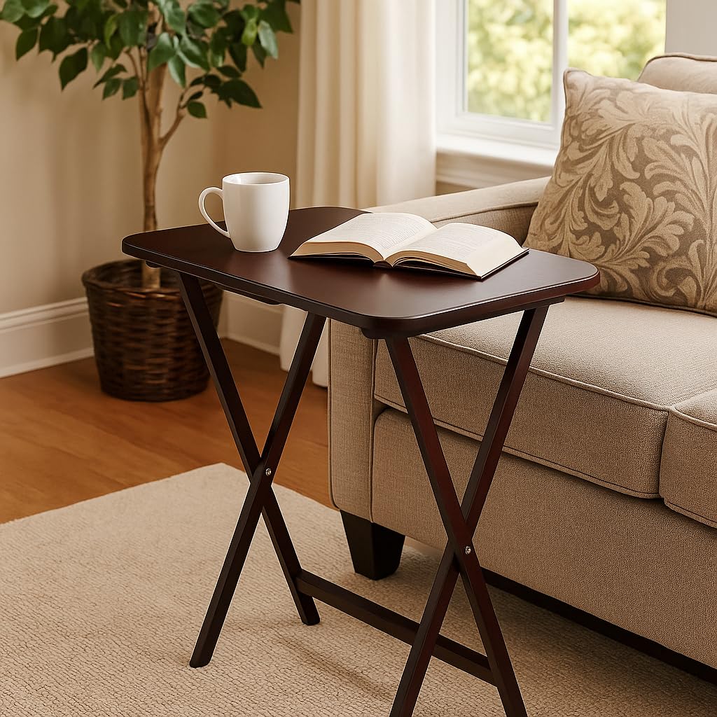 Wood Cade Oversized Snack Table Set