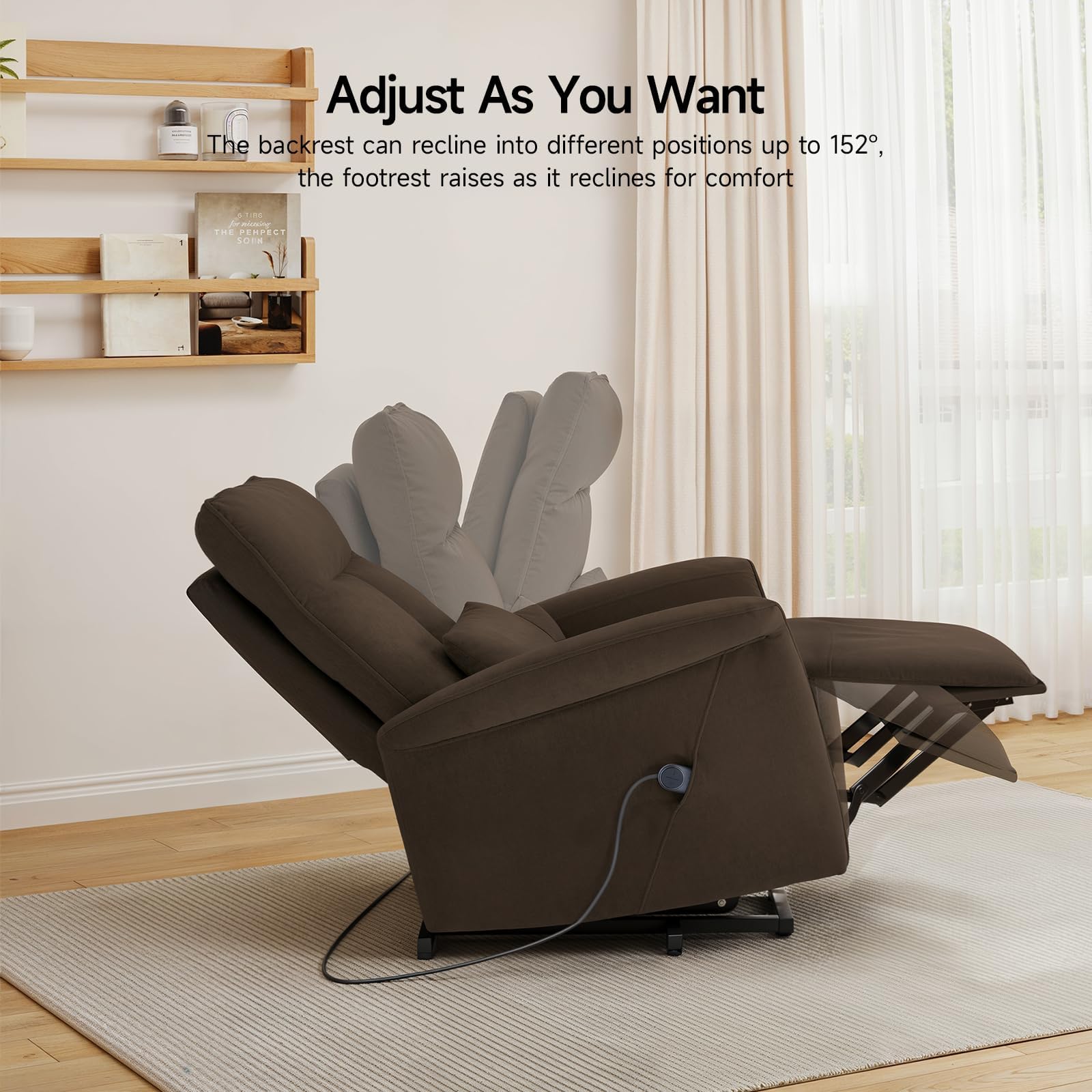 Power Lift Recliner Chair with Massage and Heating