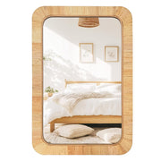 Rattan Rectangular Mirror 24x36