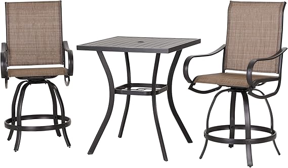 Outdoor Counter Height Bar Stools Set of 4