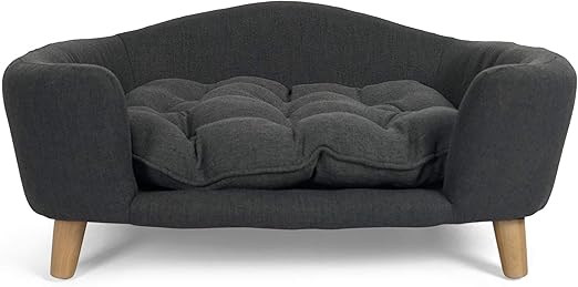 Mid-Century Small Pet Bed Navy Blue