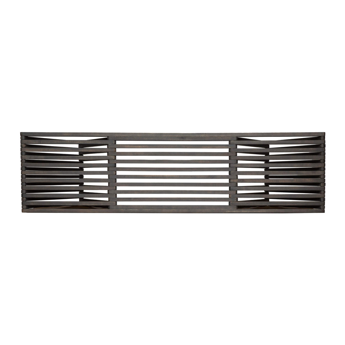 Esme Outdoor Acacia Wood Bench Dark Gray