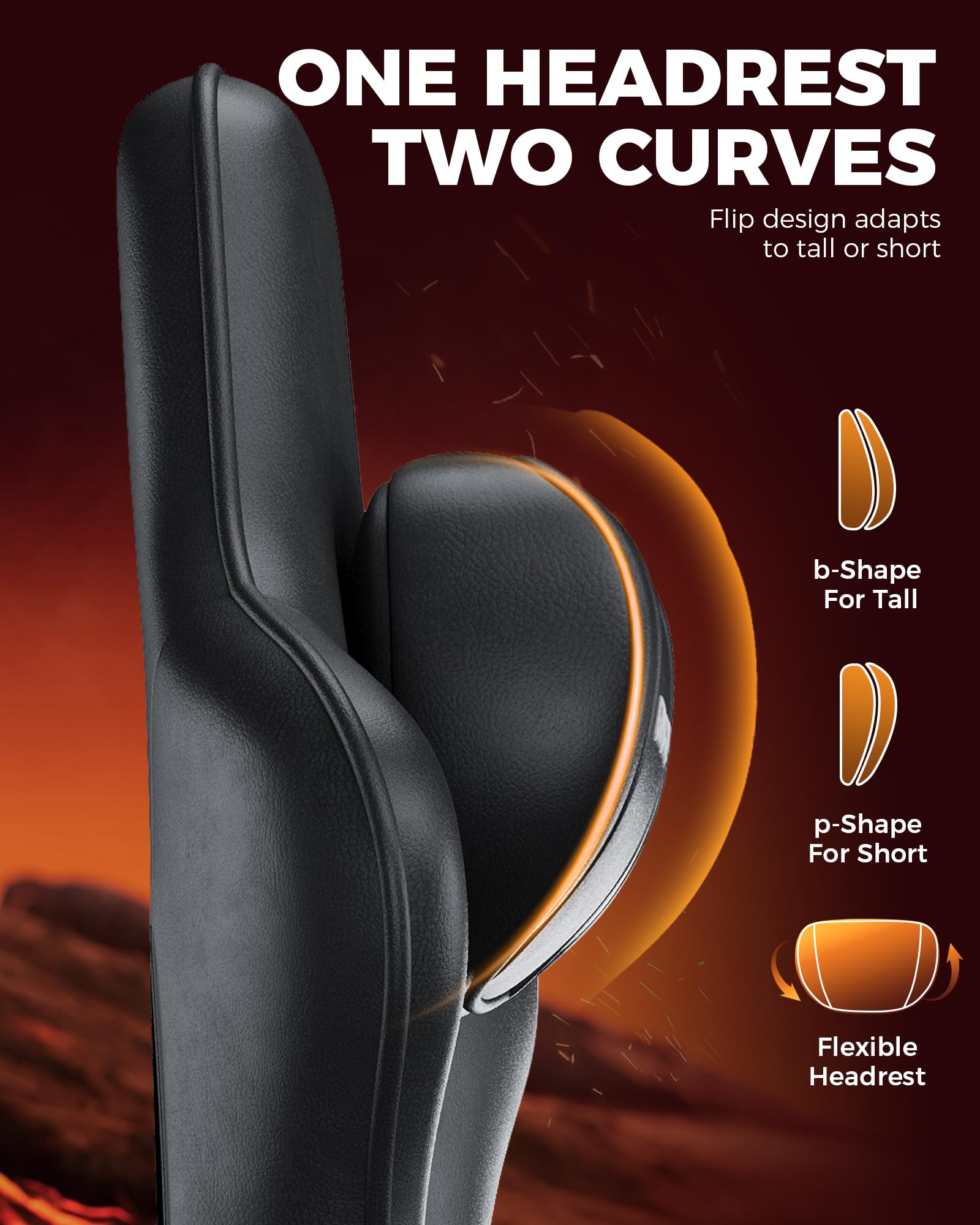 Big and Tall Gaming Chair with Footrest