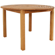 Round Outdoor Dining Table with Umbrella Hole