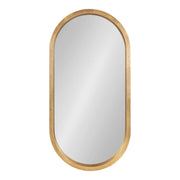 Oval Wall Mirror Gold Frame 12x24