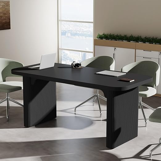 62-Inch Conference Table with Double Pedestal