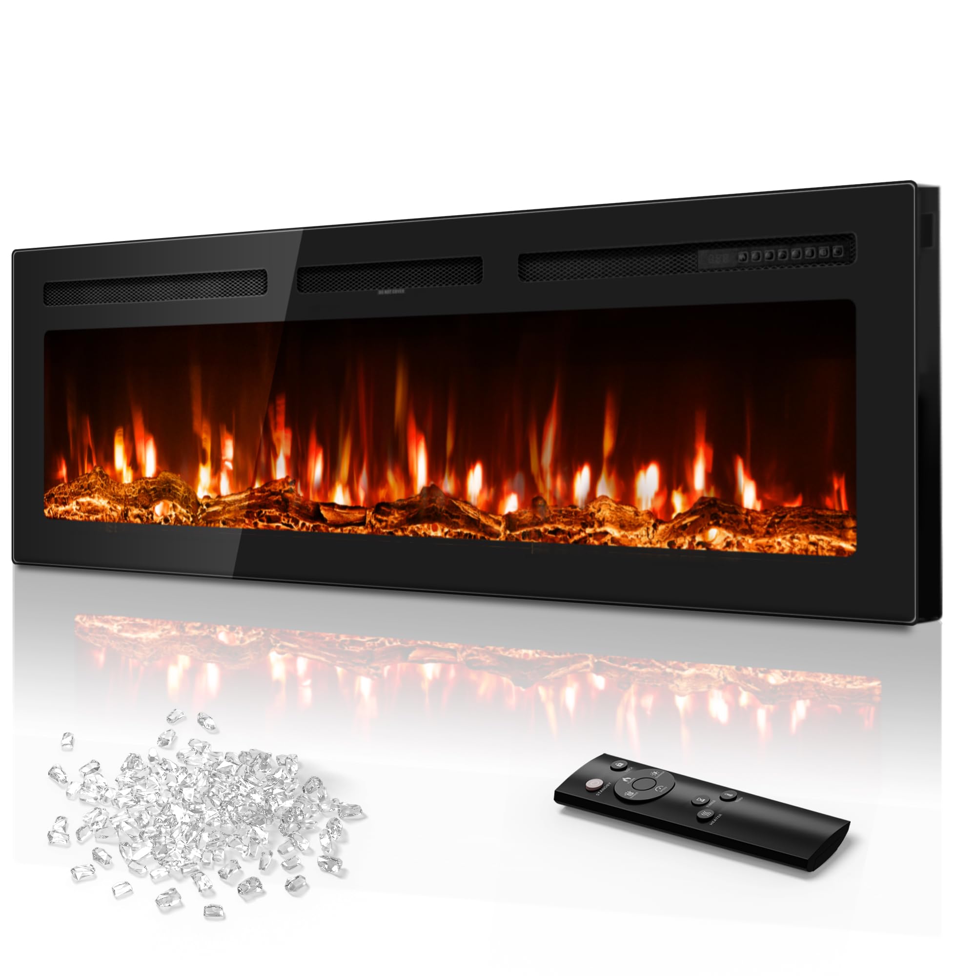 60 Inch Electric Fireplace Wall Mounted Linear Heater
