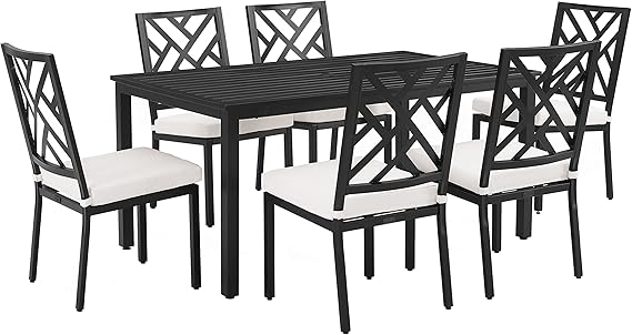 7-Piece Outdoor Dining Set with Cushions