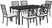 7-Piece Outdoor Dining Set with Cushions