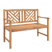 2-Person Acacia Wood Outdoor Bench