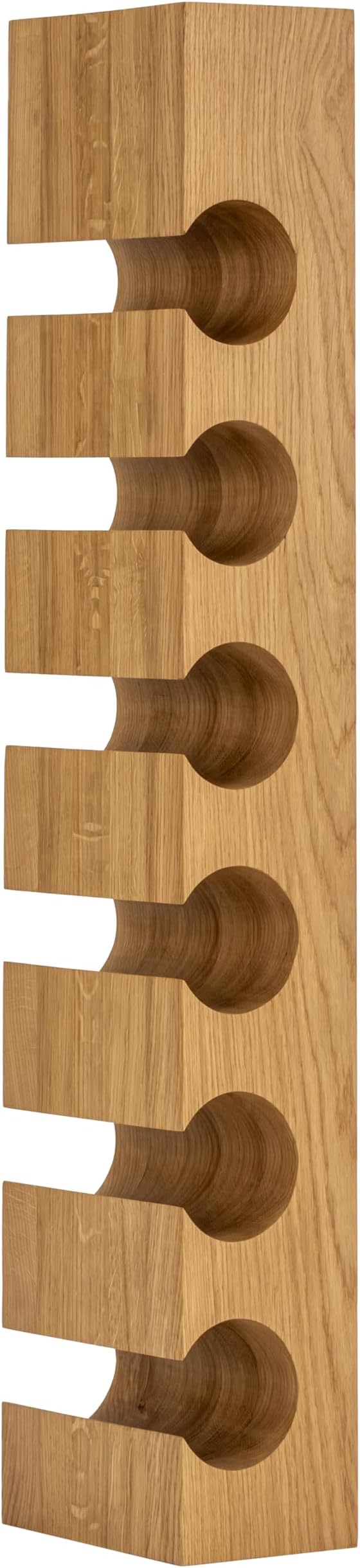 Dark Oak Wine Rack - 12 Bottle Free Standing Wooden Holder