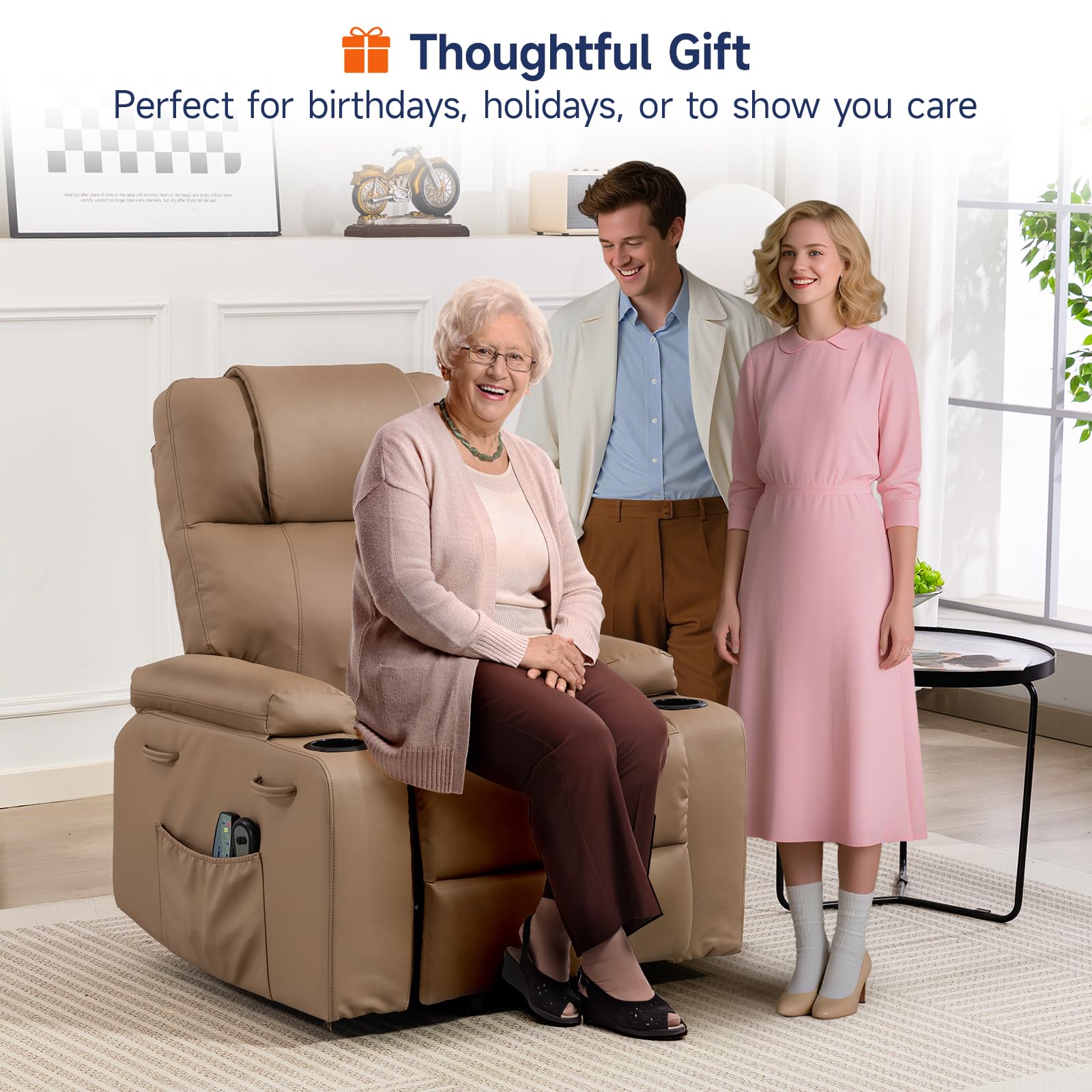 Power Lift Recliner with Massage & Heat