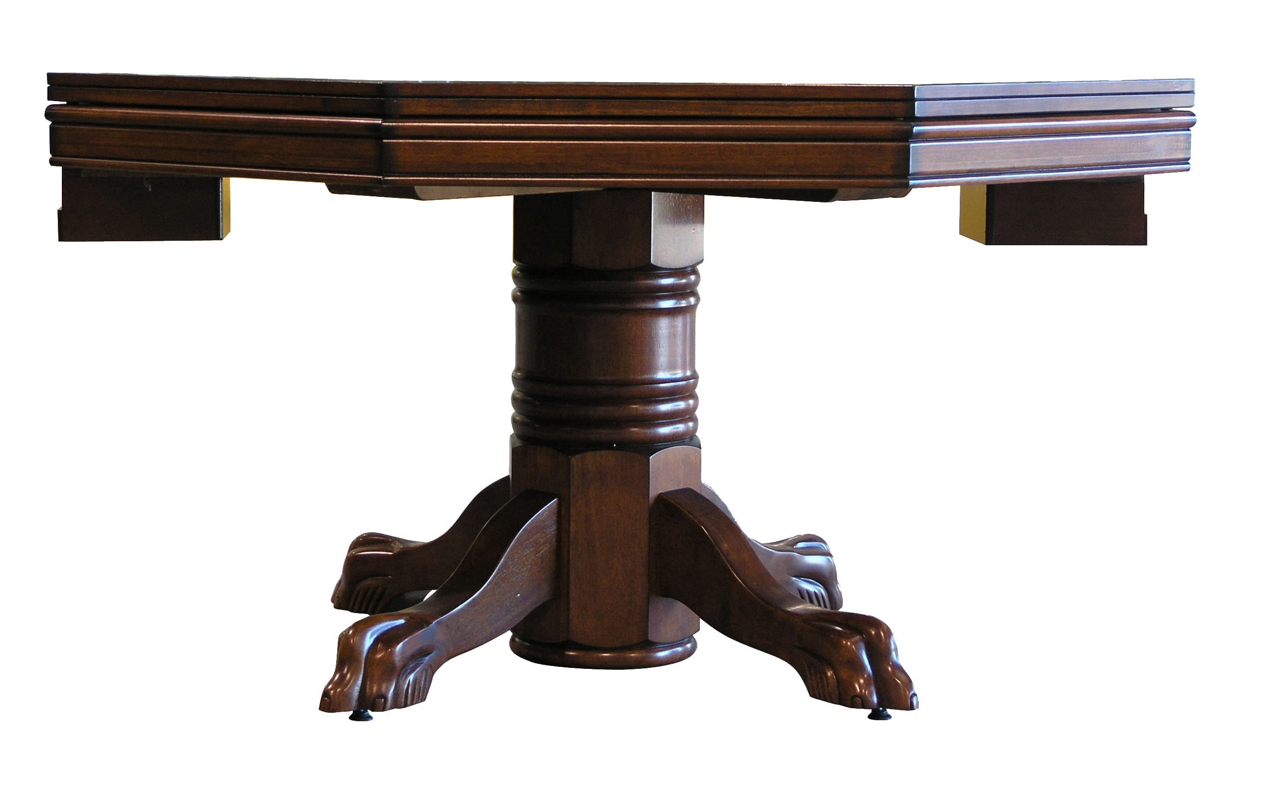 3-in-1 Poker Game Table with Chestnut Finish