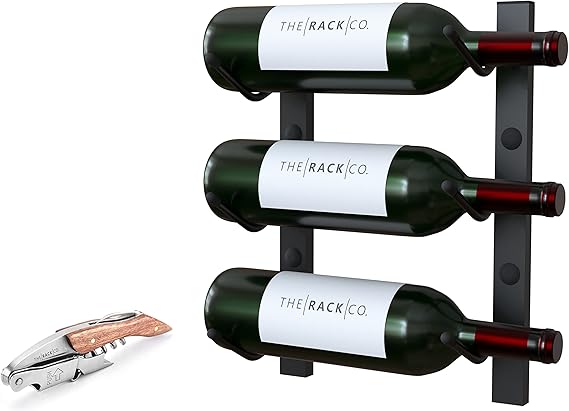 Wall Mounted Wine Rack - 6 Bottle Storage