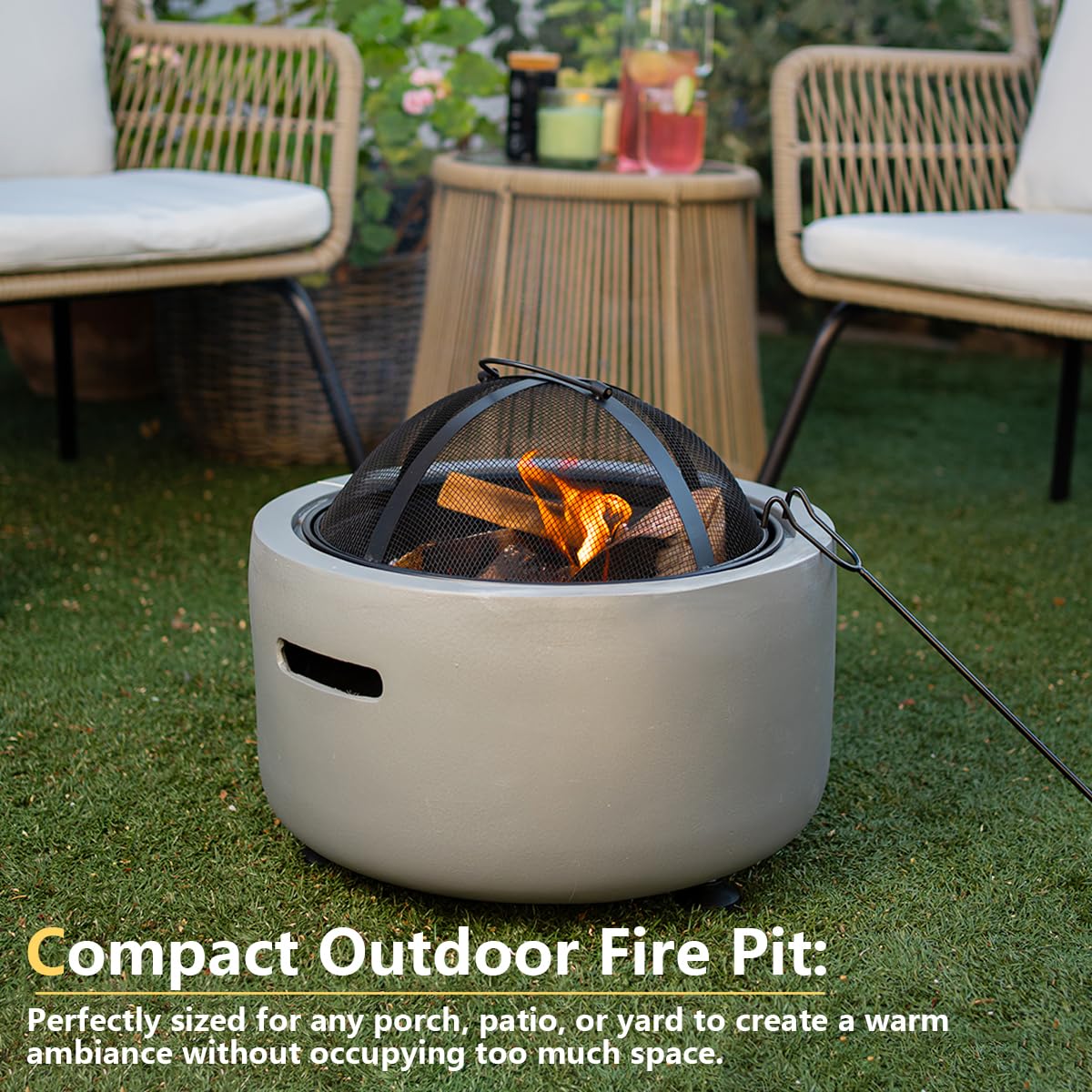 18" Round Concrete Fire Pit