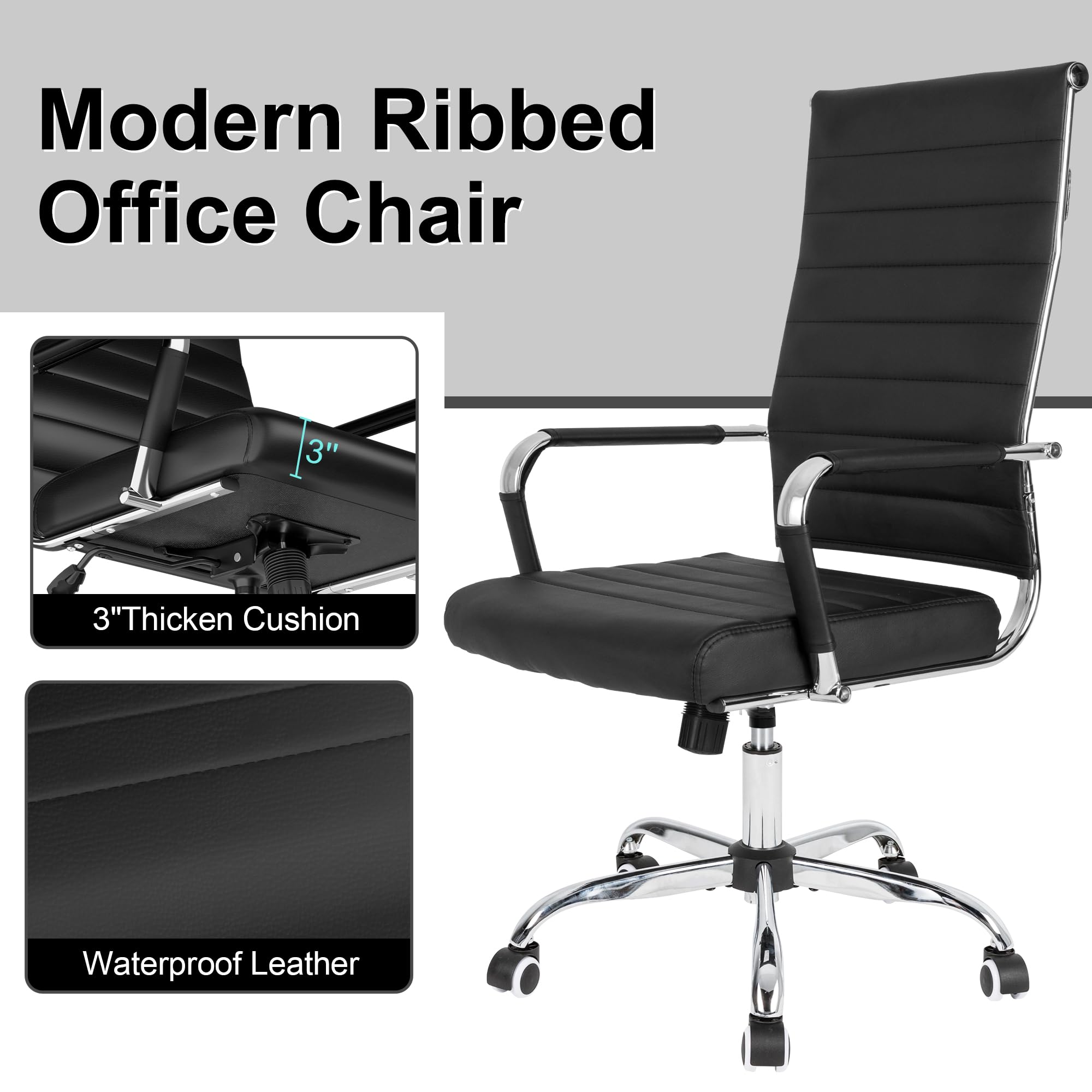 Ergonomic Leather Office Chair
