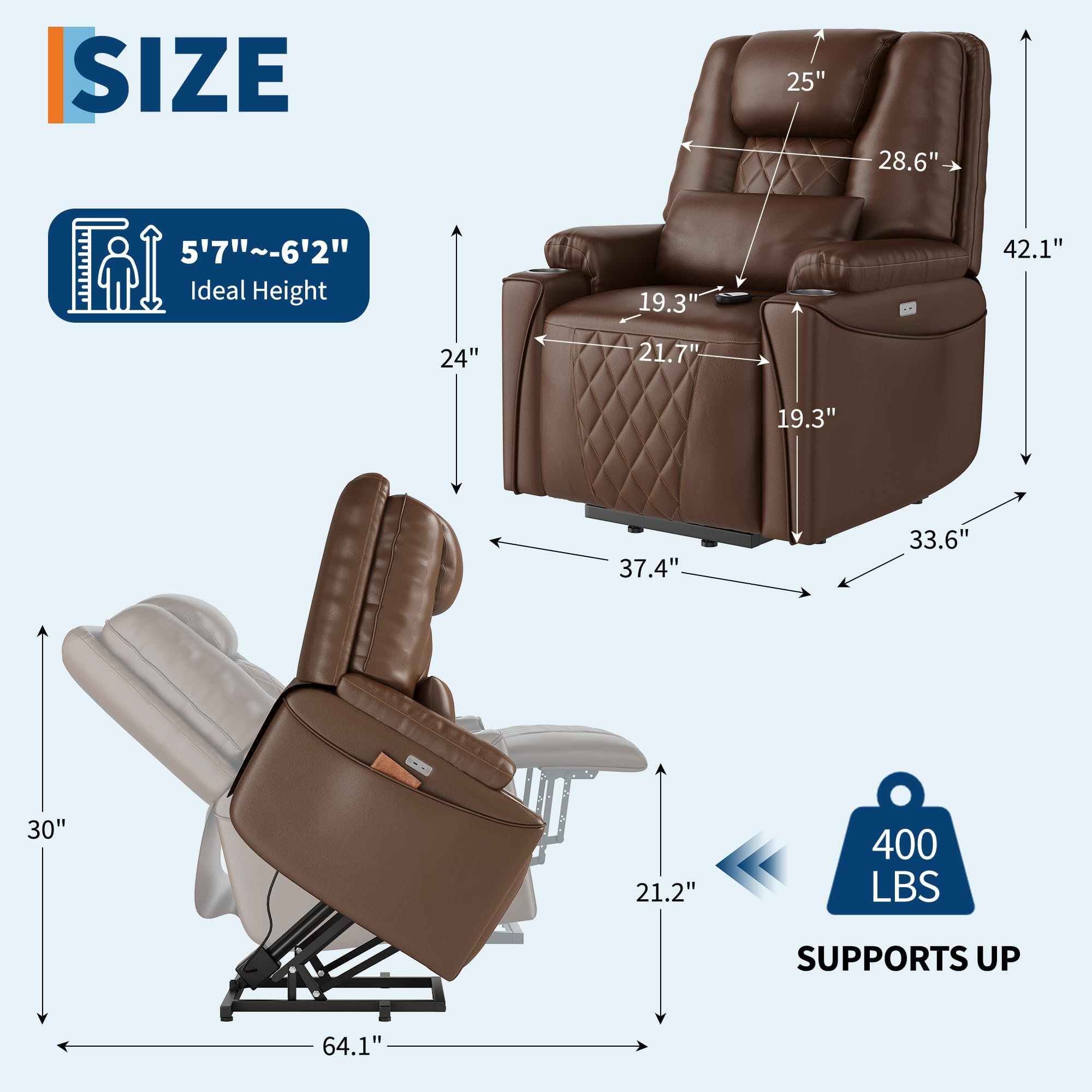 Electric Power Lift Recliner Chair