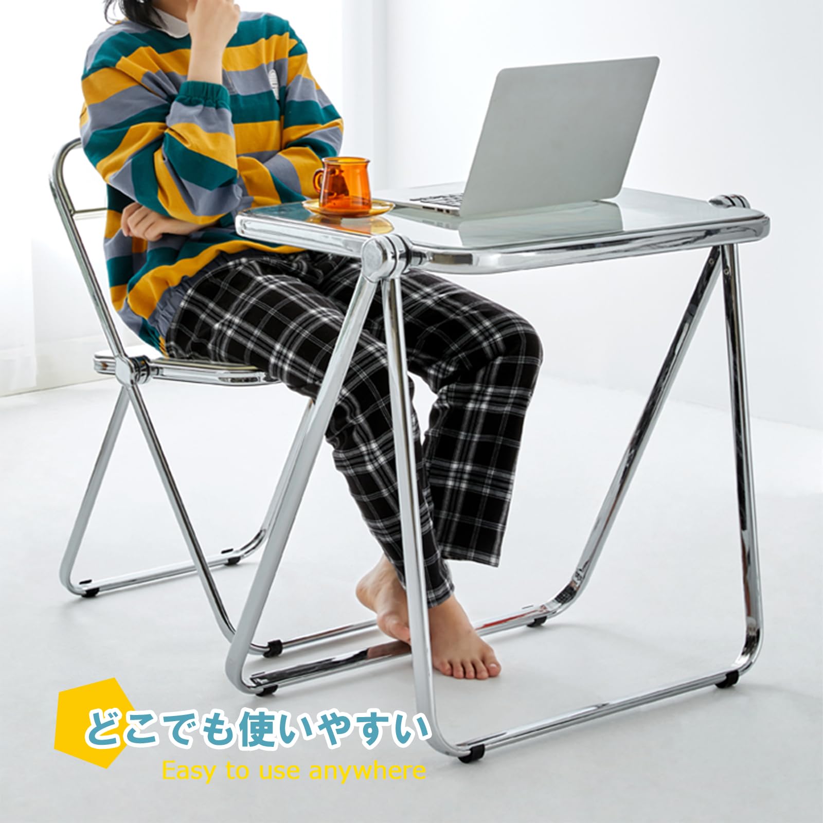 Folding Acrylic TV Tray Table