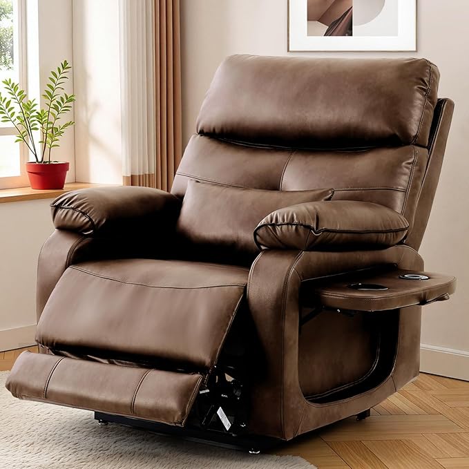 Dual Motor Infinite Position Lift Recliner with Massage and Heat