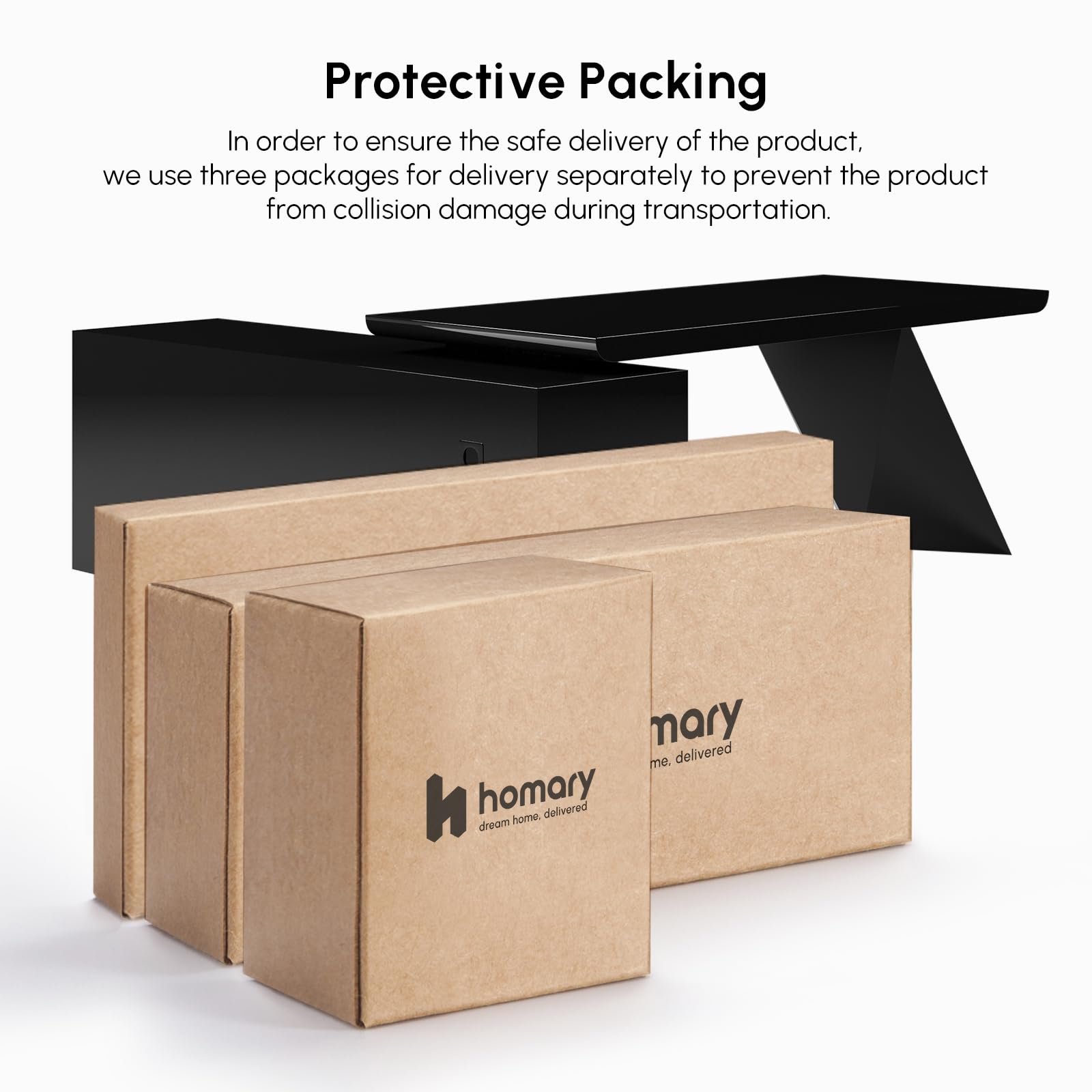 L-Shape Executive Desk with Storage