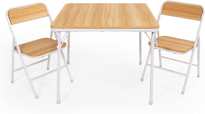 Kids Wooden Table and 2 Chairs Set Grey