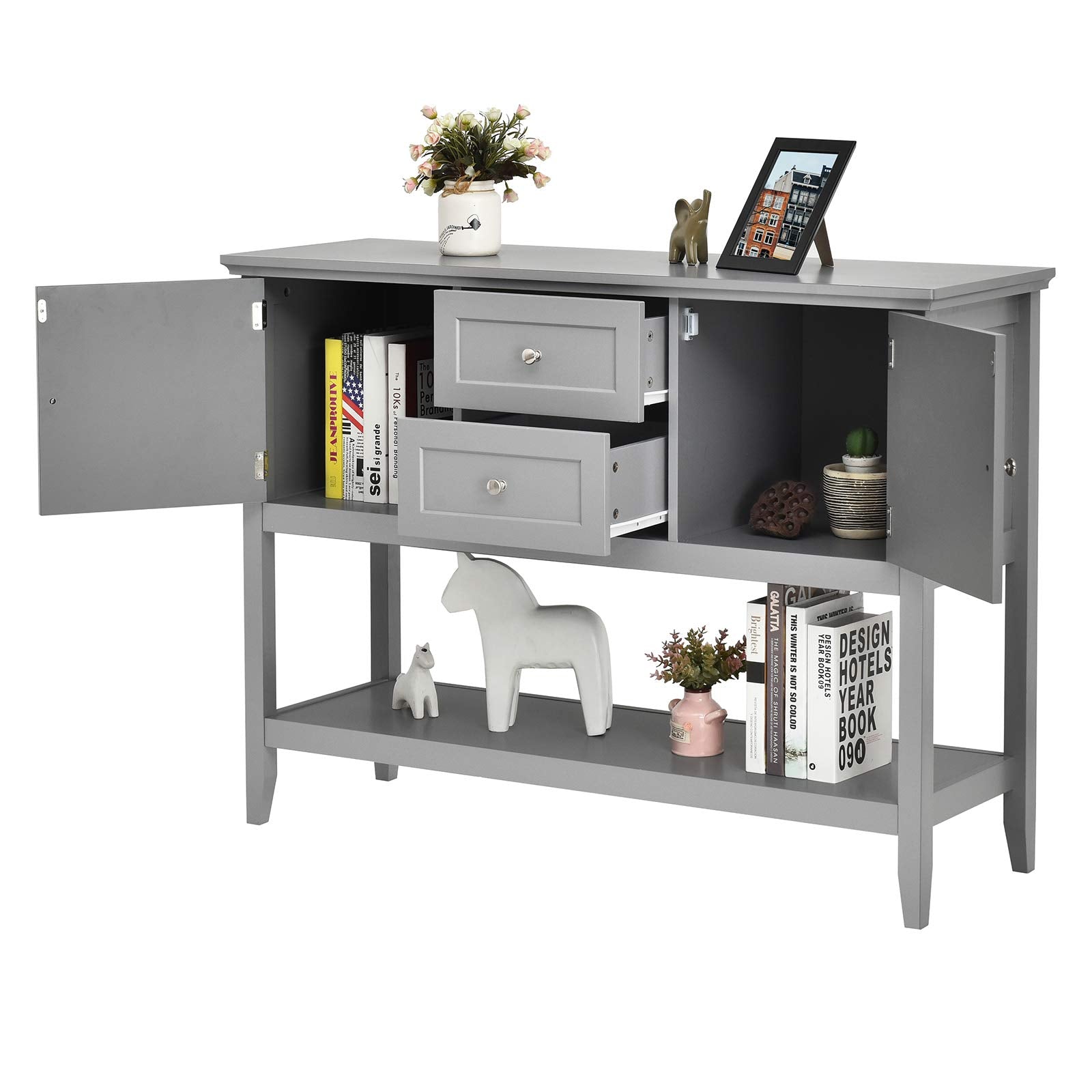 Wood Buffet Sideboard with Storage