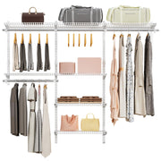 Wire Closet Organizer System Wall Mounted 6.5 Ft