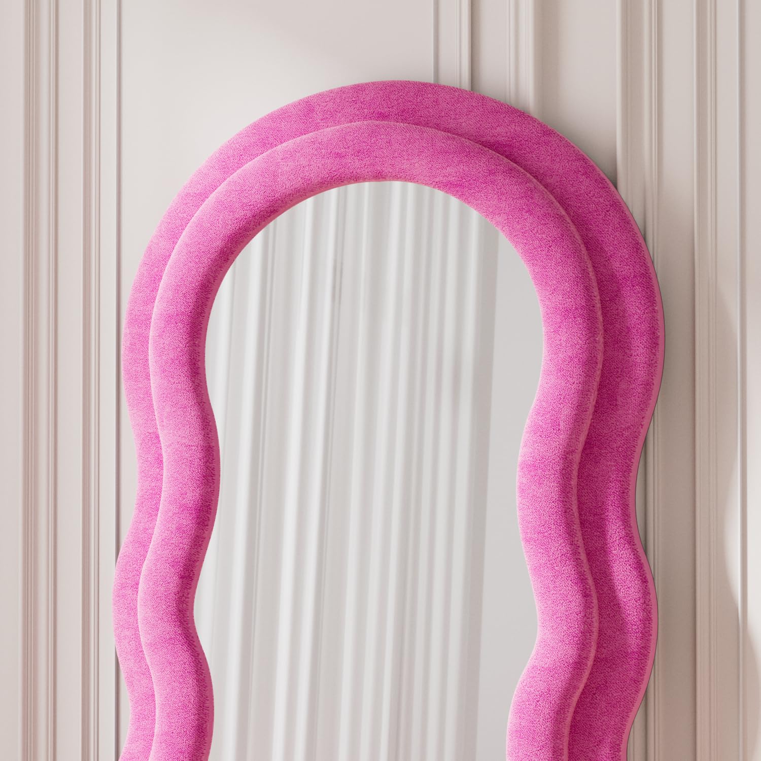 Wavy Full Length Mirror 63x24 Inch
