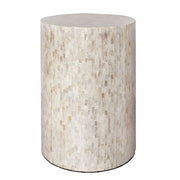 Mother of Pearl Cylinder Drum End Table