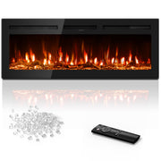 50 Inch Wall Mounted Electric Fireplace with Remote Control
