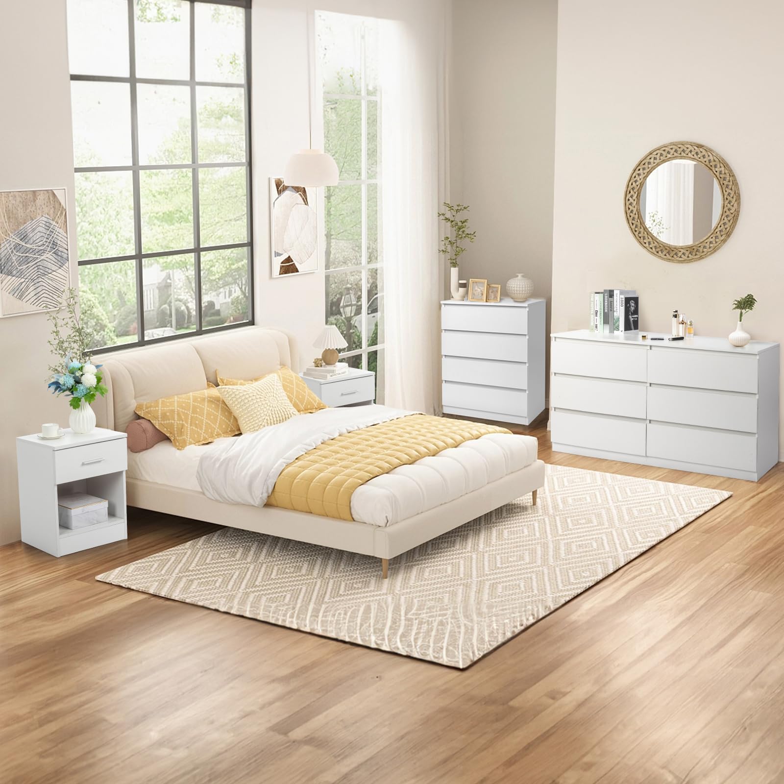 4-Drawer Dresser with Anti-Tipping Device