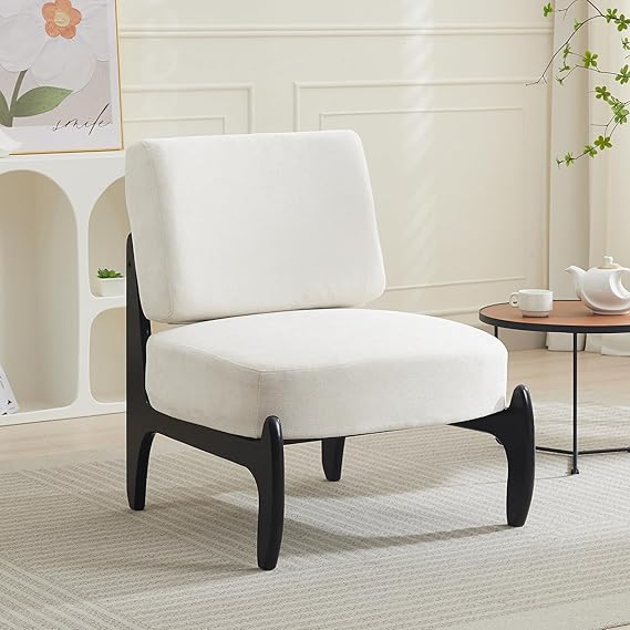 Mid-Century Armless Accent Chair