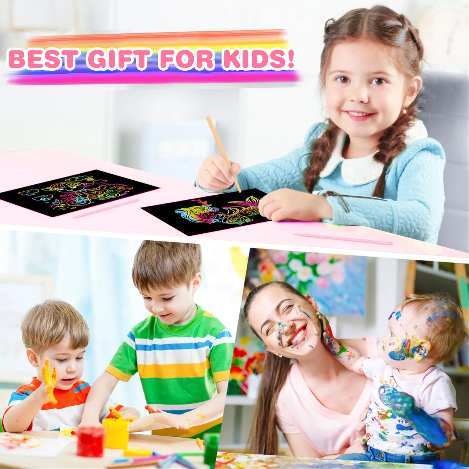 Kids Study Desk and Chair Set with Storage