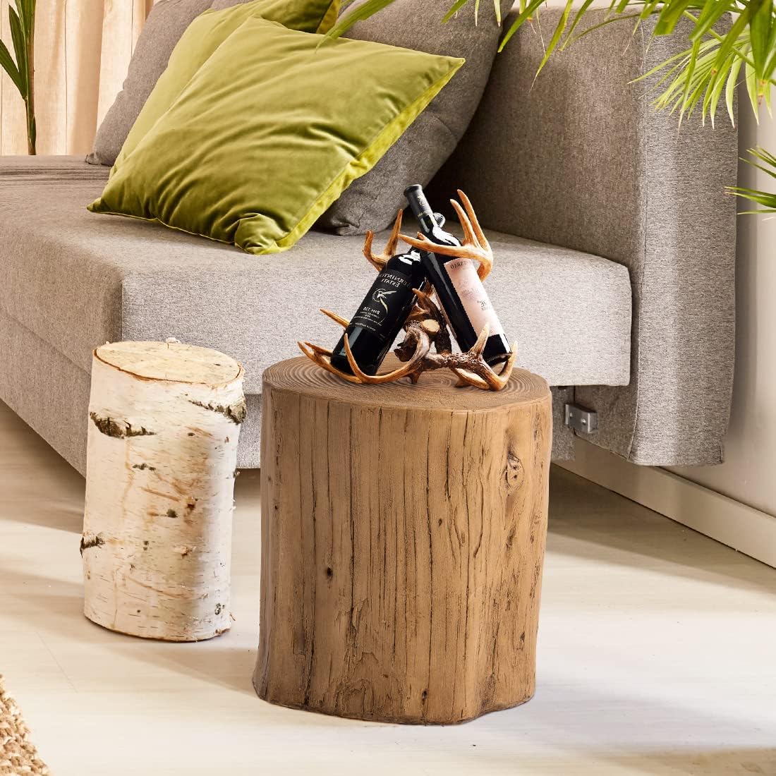Concrete Stump Side Table Set of 2