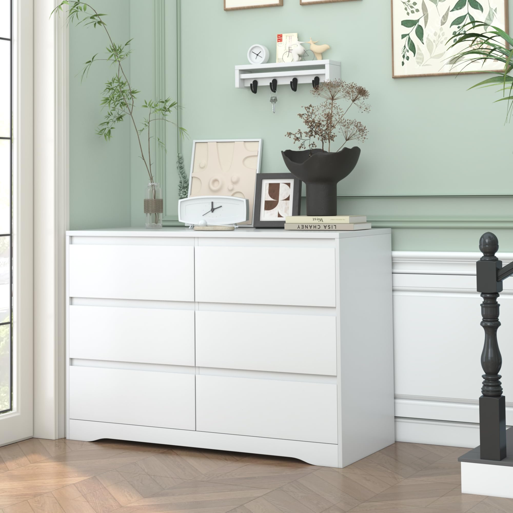 6 Drawer Dresser for Bedroom and Closet