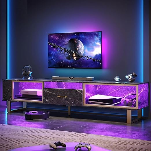 80 Inch LED TV Stand with Remote Control Lights