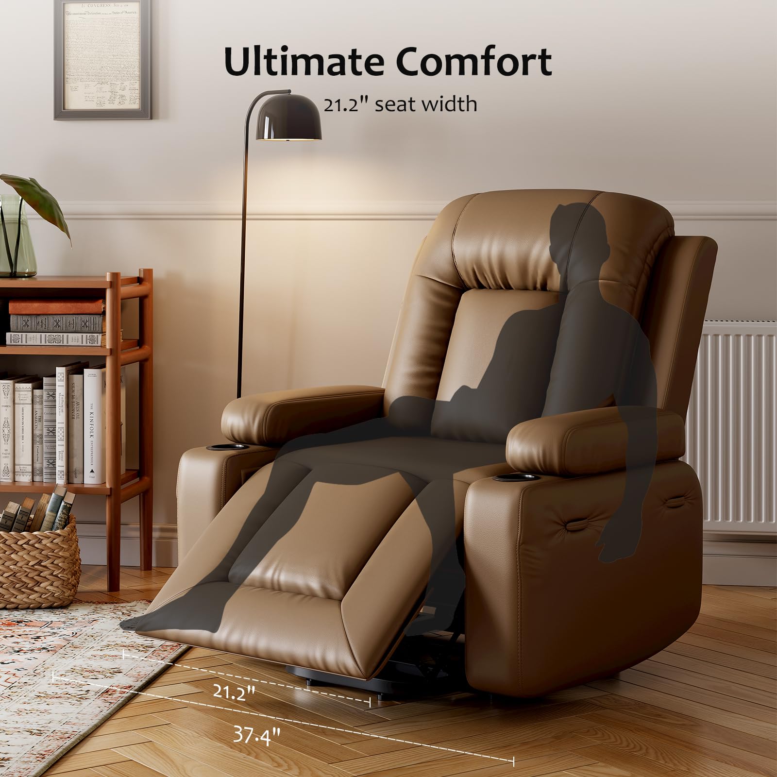Power Lift Recliner Chair with Massage and Heat