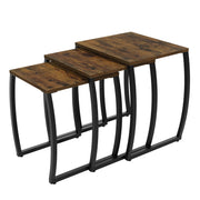 Vintage Nesting Tables Set of 3 - Side End Coffee Snack Tables