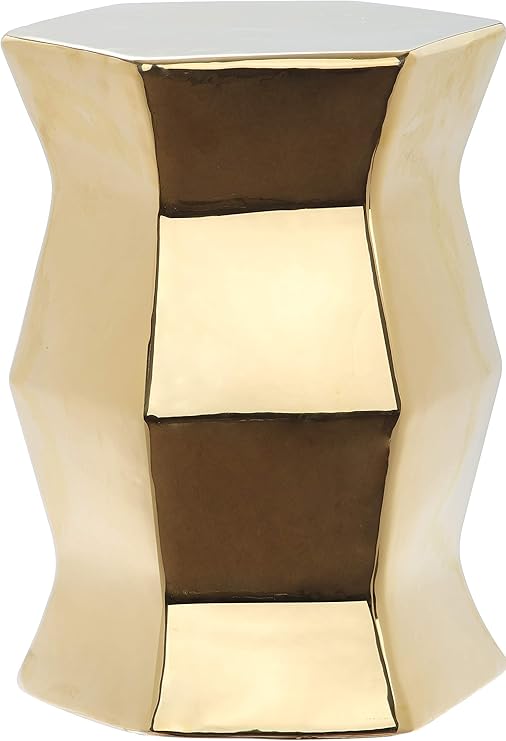 Modern Hexagon Ceramic Garden Stool