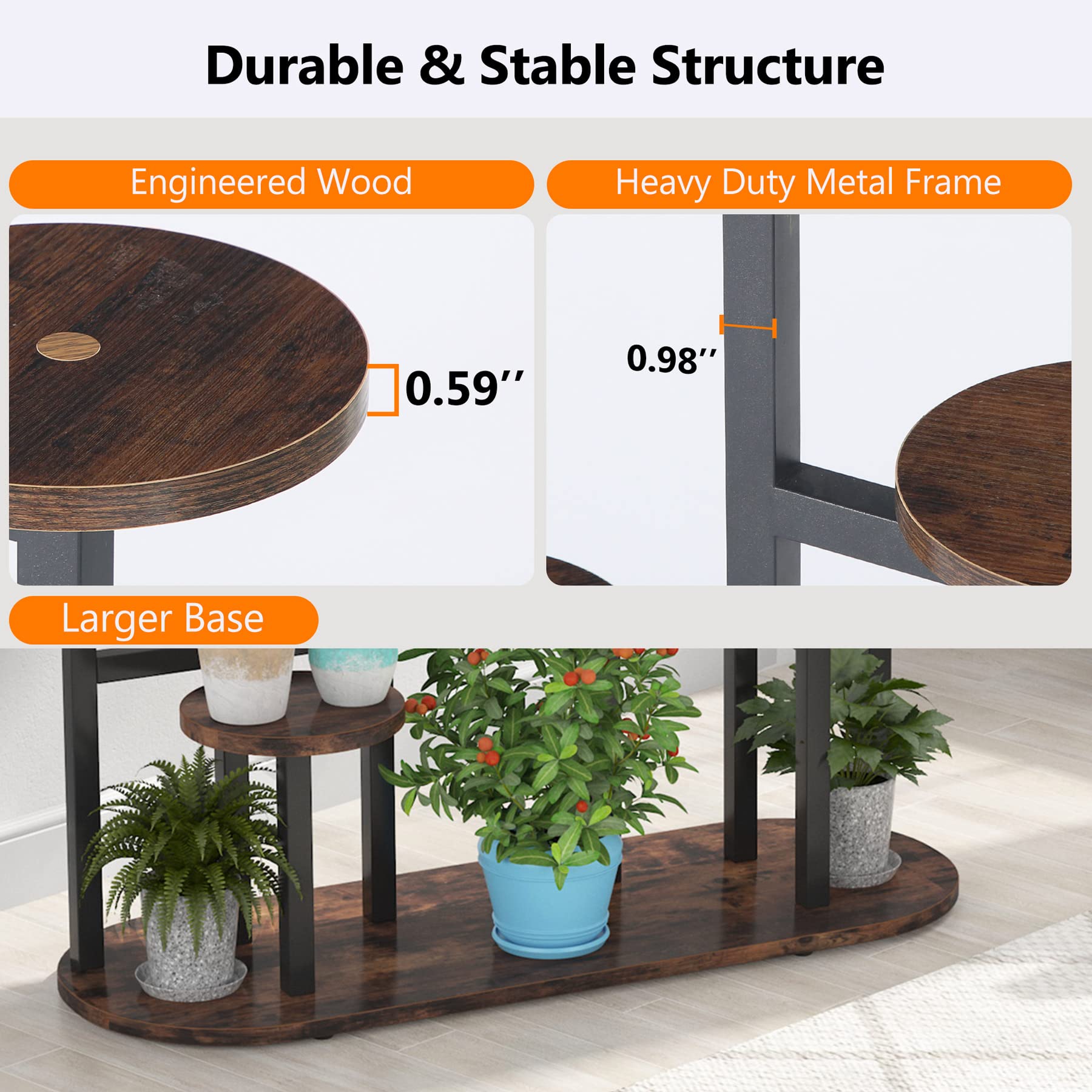Multi-Tiered 11 Pot Plant Stand
