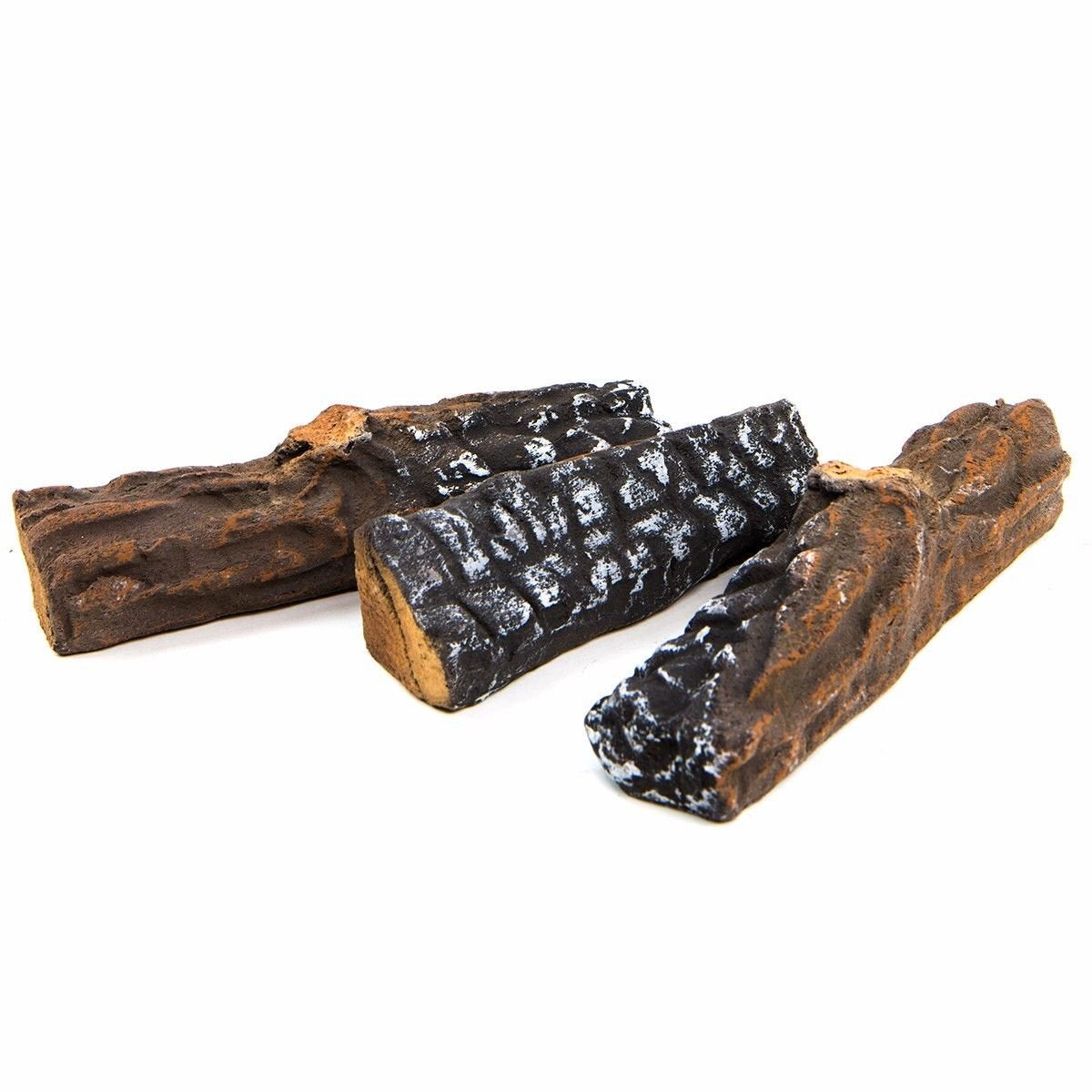 10-Piece Ceramic Fireplace Logs