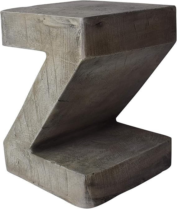 Lightweight Concrete Side Table Light Gray