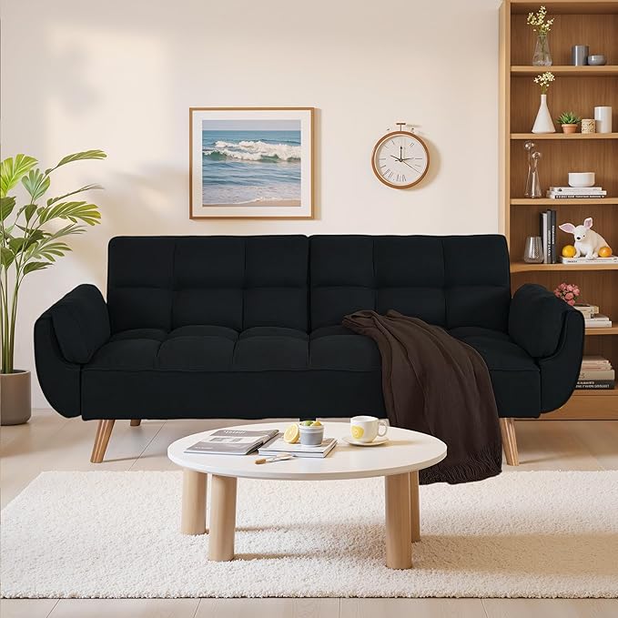 75" Convertible Futon Sofa Bed