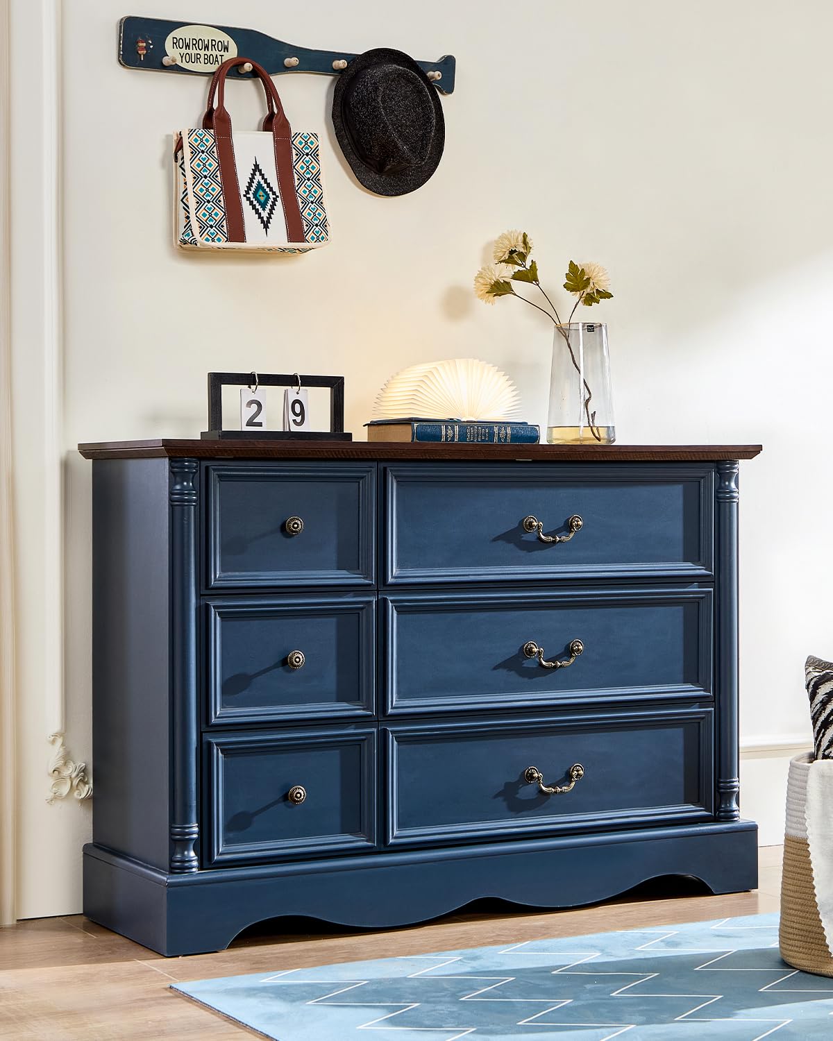 6-Drawer Dresser with Charging Station