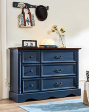 6-Drawer Dresser with Charging Station